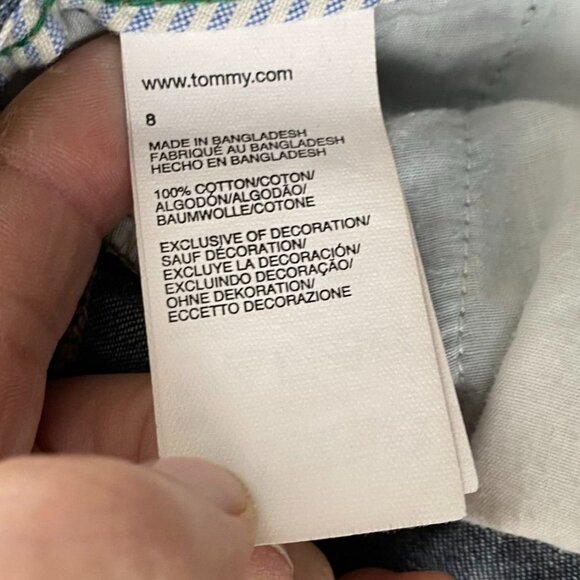 Tommy Hilfiger Woman's Denim Trouser Jeans Size 8 Straight-Leg Blue Cotton Blend - Picture 7 of 16